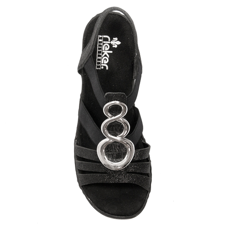Rieker Black Schwarz Sandals