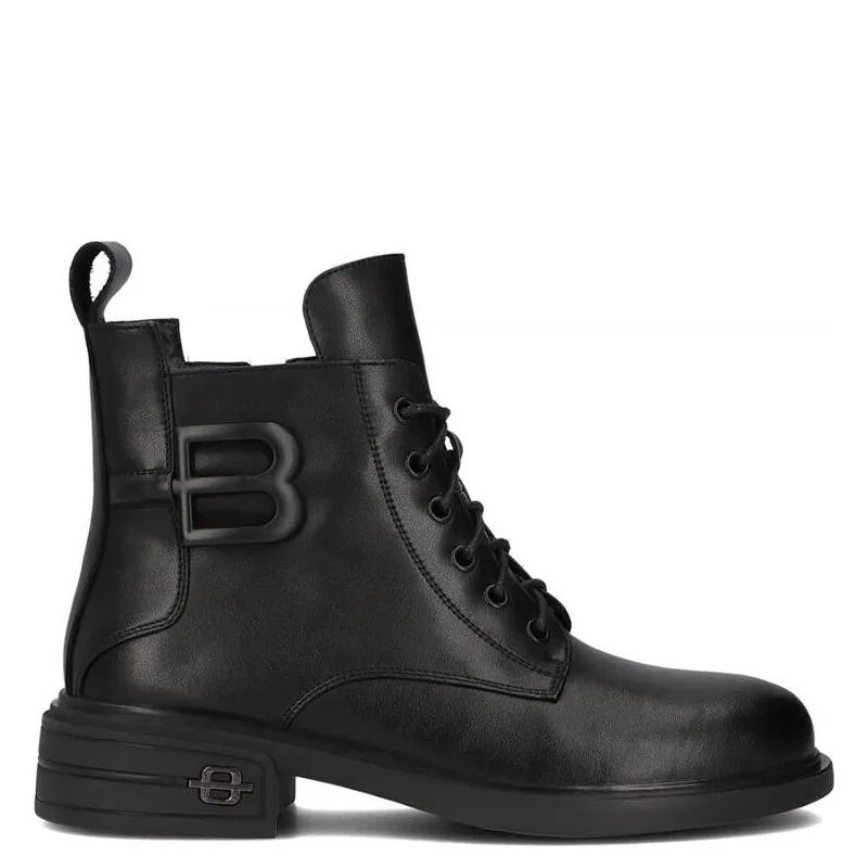 Filippo Black Leather Women's Boots