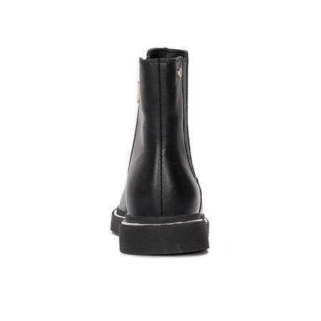 GOE Women's warm leather black boots