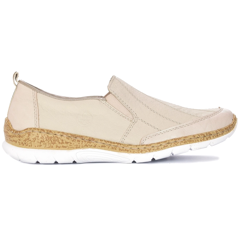 Rieker Women's slip-on Beige Low Shoes