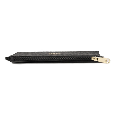 Guess Kosmetyczka damska Lorey Flat Top Zip Bla Black czarna