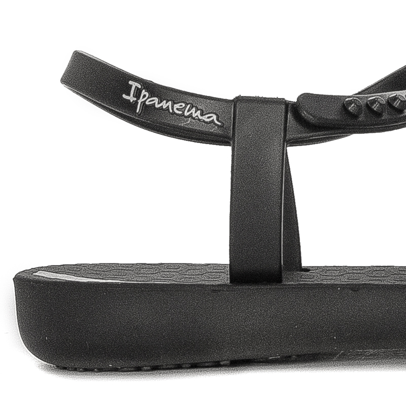 Ipanema Sandały japonki dziecięce dziewczęce Class Charm II Kids Black/Silver