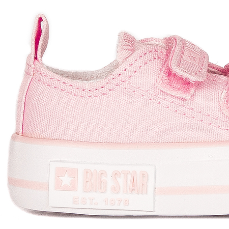 Big Star Trampki dziewczęce niemowlęce Pink różowe