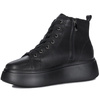 Filippo Women's Platform Leather Ankle Boots Black