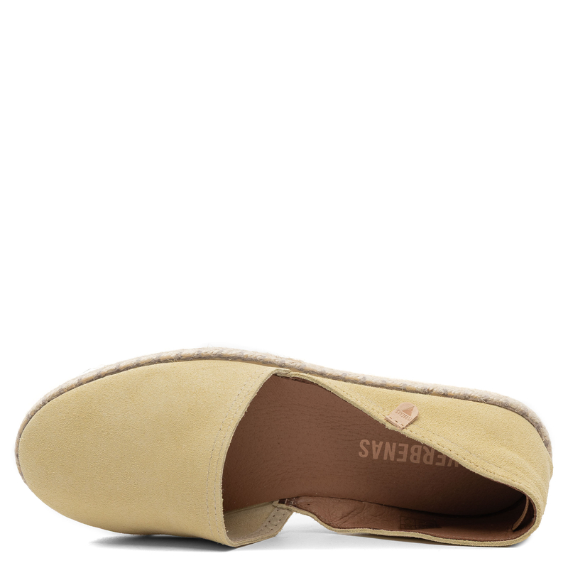 Verbenas Carmen Espadryle Skórzane Żółte CARMEN-SER-BRULEE