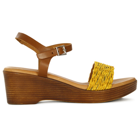 Maciejka Women's Leather Sandals Gold