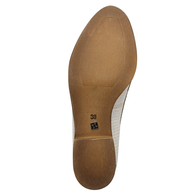 Maciejka Półbuty lordsy damskie skórzane złote