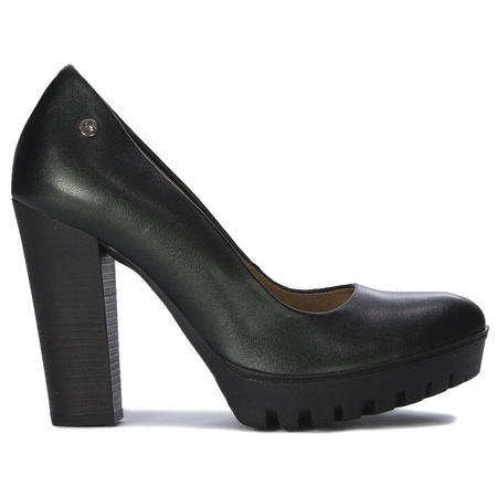 Maciejka Green Metallic Pumps