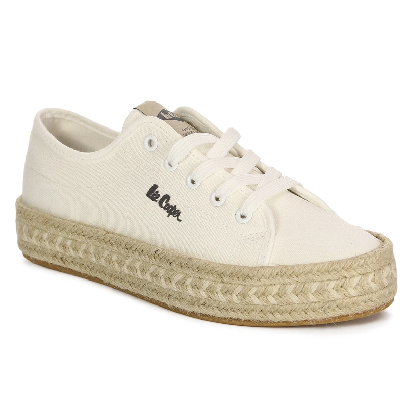 Lee Cooper Półbuty Damskie Białe