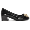 Women's shoes Sergio Leone lacquered with a bow Black PAT PU