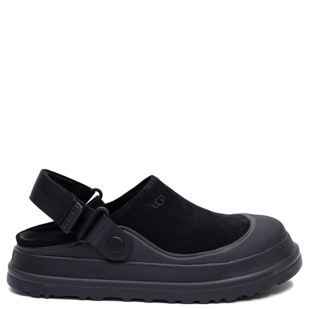 UGG Klapki Damskie Zamszowe na Platformie Clog Czarne 1180256-BLK
