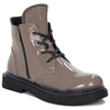 Venezia Women's Beige patent leather boots