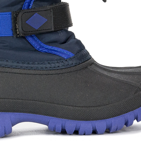 Lee Cooper Śniegowce botki dziecięce chłopięce Navy granatowe