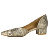 Maciejka Beige + Gold Pumps