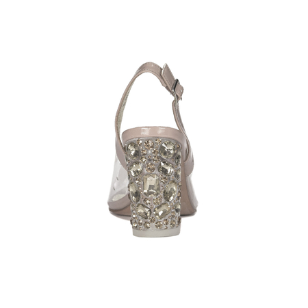 Sca'viola Women's On A High Heel NUDE Sandals S-207