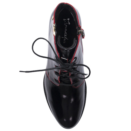 Maciejka Women's Black and Red Leather Boots