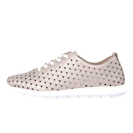 Remonte Women's Leather Gold Sneakers