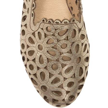 Maciejka Gold Ballerina Shoes