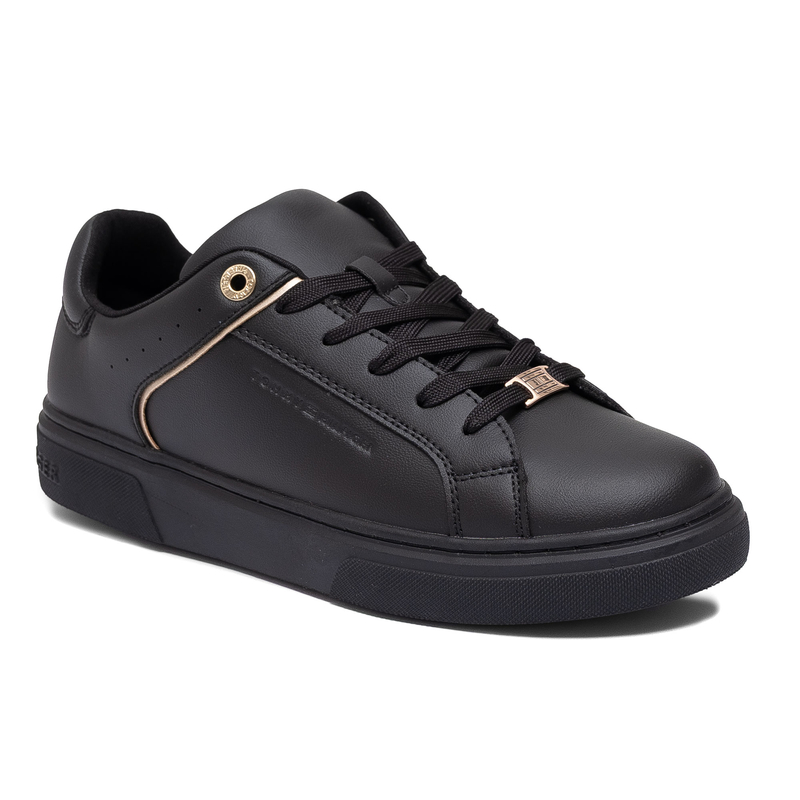 Tommy Hilfiger Sneakers Side Zip Women’s Platform Black T3A9-33982-1355X208