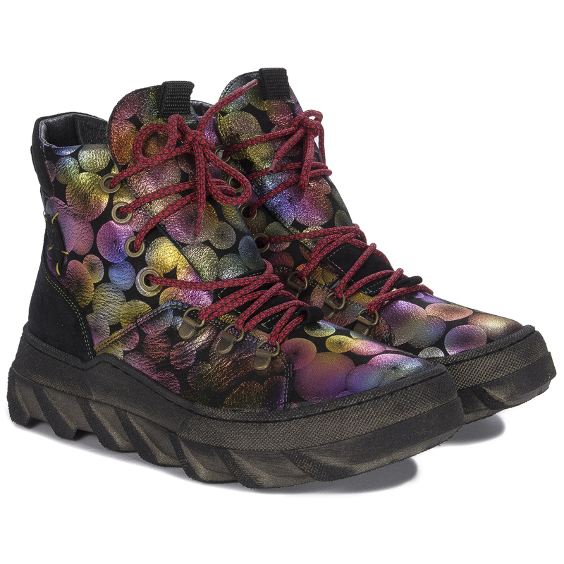 Maciejka Multicolor Women's Lace-Up Boots