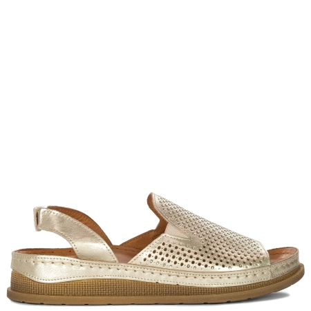 Maciejka Women's Leather Gold Sandals