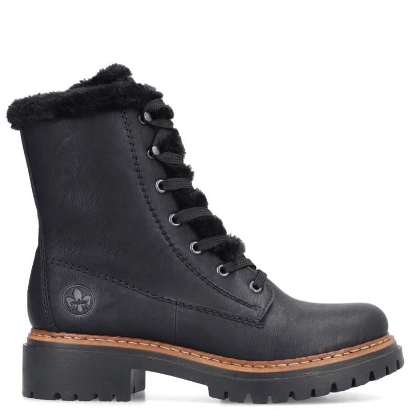 Rieker Women's Warned Black Boots