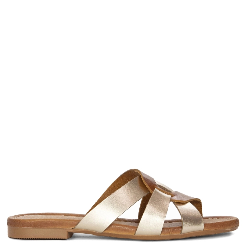  Maciejka Women's Flip-Flops Brown Gold