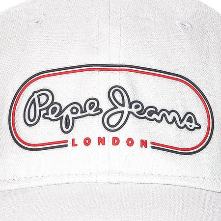 Czapka z daszkiem Pepe Jeans PL040316 800 White JANA CAP Biała