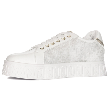 Liu Jo Sneakersy półbuty damskie na platformie Lovely 02 White białe
