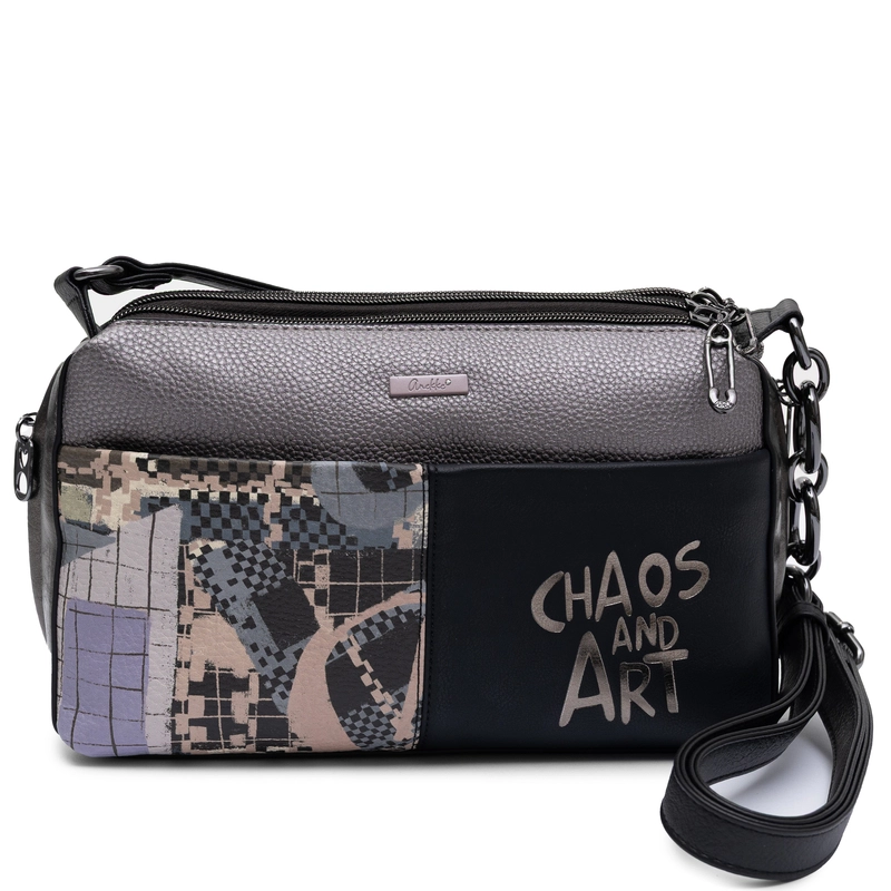 Anekke Women's Studded Messenger Bag Small Black 43753-523