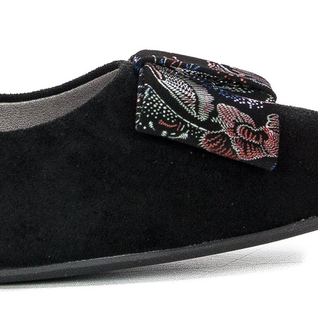 Sergio Leone PB149 MIC Black + Flowers Low Shoes