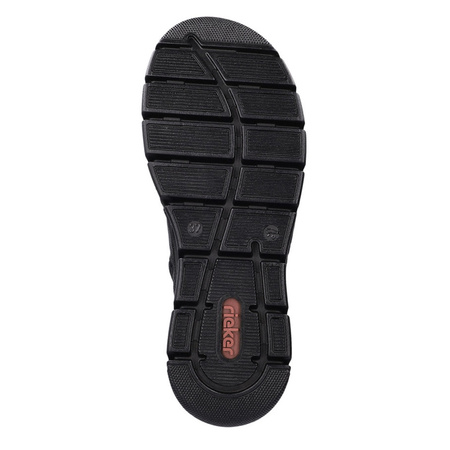 Rieker Comfortable Ankle Boots With Elastic Lacing Women's Black 55069-00-BLACK