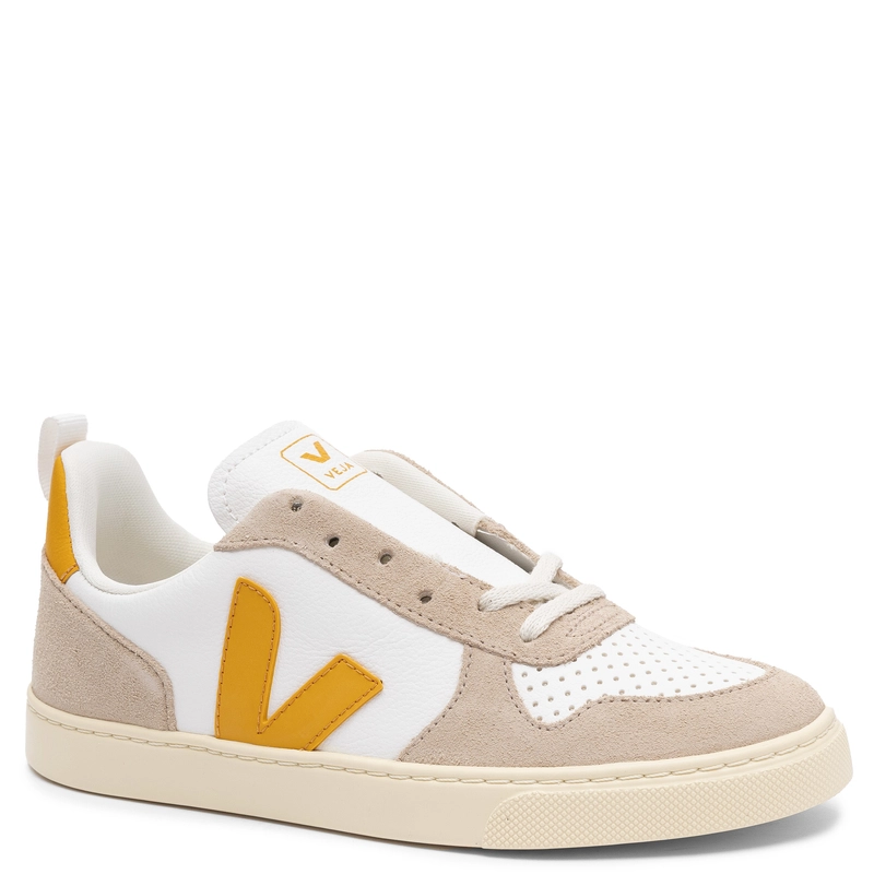 Veja Sneakersy damskie skórzane White Uoro Almond białe