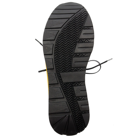 Maciejka Platform Sneakers With Patent Accents Black–Yellow 06295-01/00-8