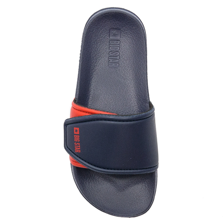 Big Star Klapki dziecięce na rzep Navy/Red
