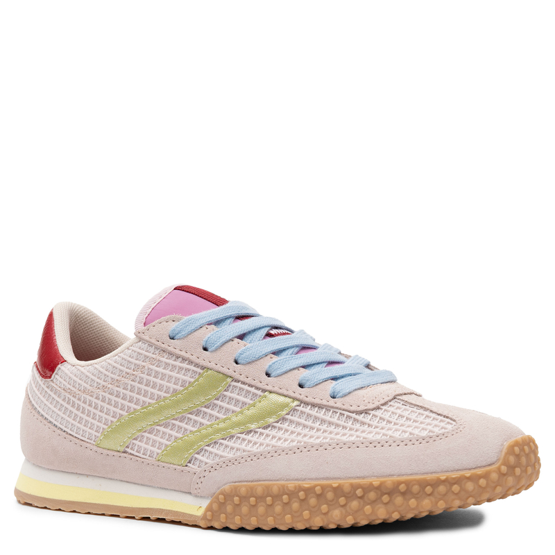 Gioseppo Sneakersy Pastelowe Damskie Zamszowo-Siateczkowe Wielokolorowe 78029-CHAKE-PINK