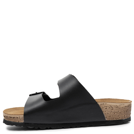 Inblu Klapki Komfortowe Klapki Na Platformie Czarne NM000039-BLACK