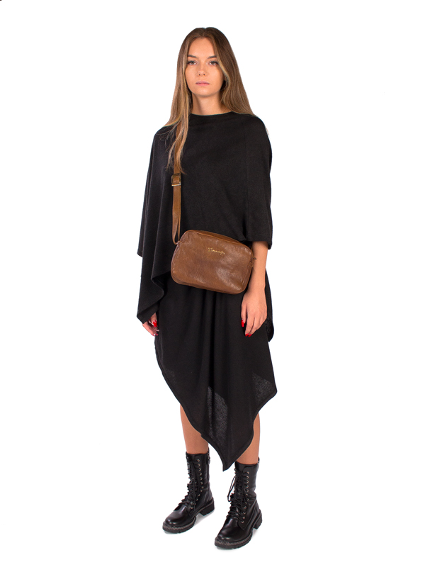 Maciejka Brown Leather Women's small Handbag