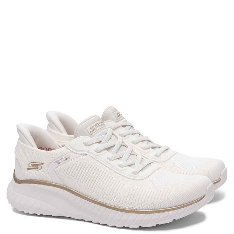 Skechers Bobs Sport Slip-ins Women's Sneakers White Gold 117497-WTGD