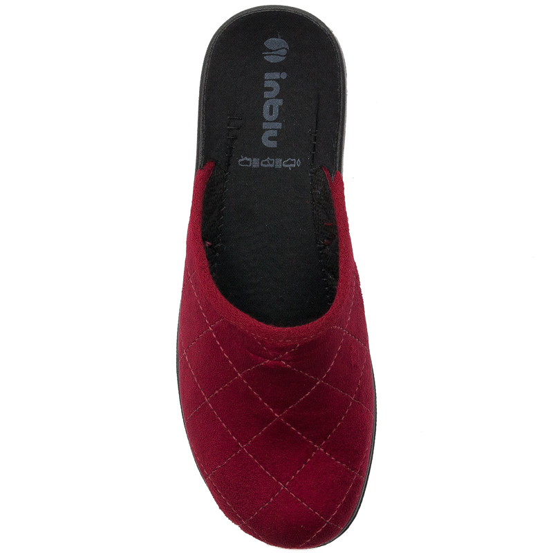 Inblu Kapcie damskie Bordeaux Bordowy