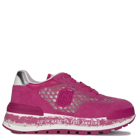 Liu Jo Sneakersy damskie na platformie Amazing 23 Pink-Silver