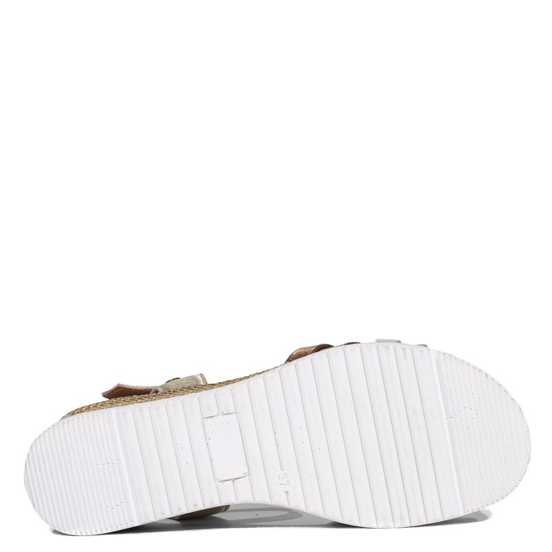 Maciejka Leather Metallic Sandals Wedge Strap Gold-Silver-Copper P7503-25/00-1