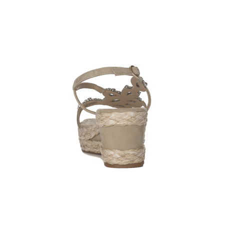 Alma En Pena Women's Suede Sand Beige Sandals