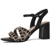 Tamaris Black/Nude Women's Sandals