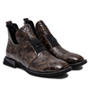 Boccato Women's Leather Patent Brown Shoes