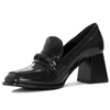 Maciejka Women's Patent Leather Heeled Shoes Black 05672-01/00-1