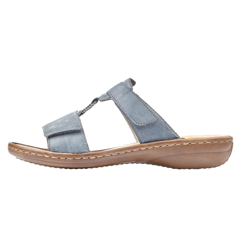 Rieker Women's Leather Velcro Blue