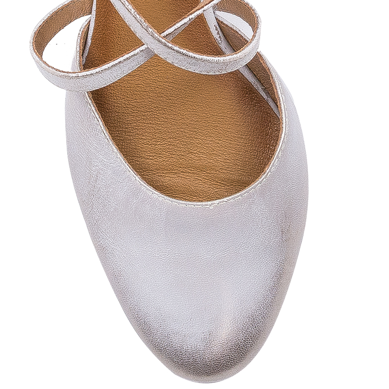 Maciejka Women's leather pumps Beige Gold