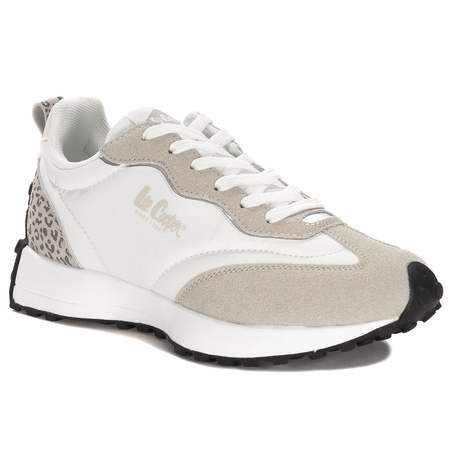 Lee Cooper Women's Platform Sneakers White and Beige.