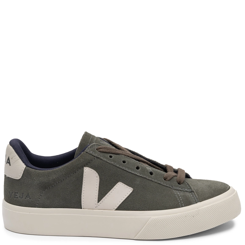 Veja Sneakersy damskie skórzane zamszowe Mud Pierre zielone
